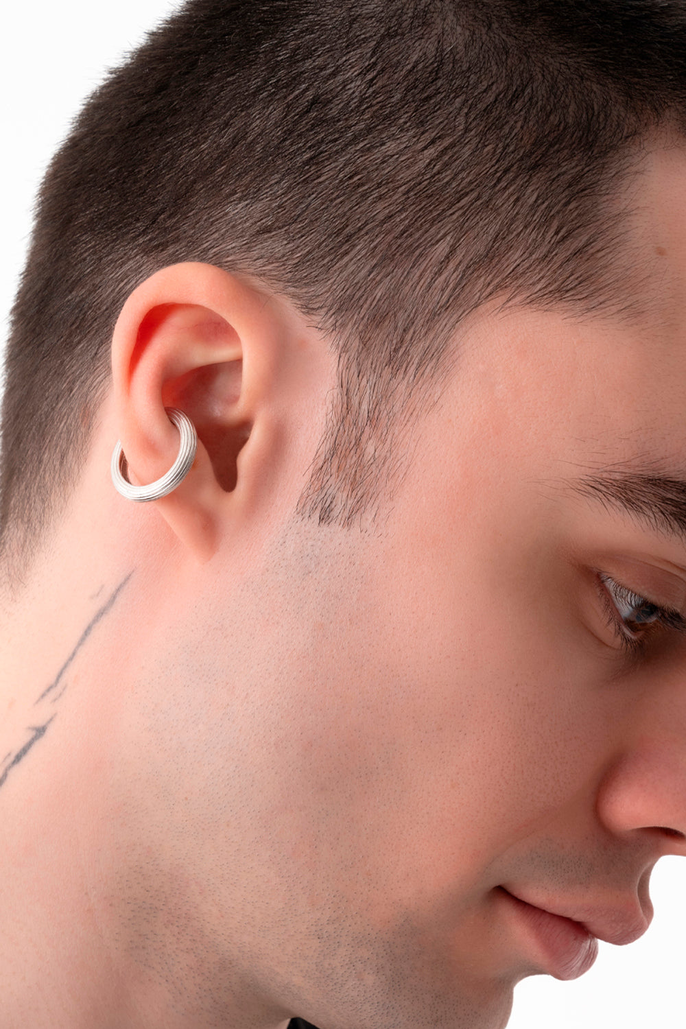 Gal İstanbul-Big Cult Earcuff Silver-Küpe-2-Milagron.com