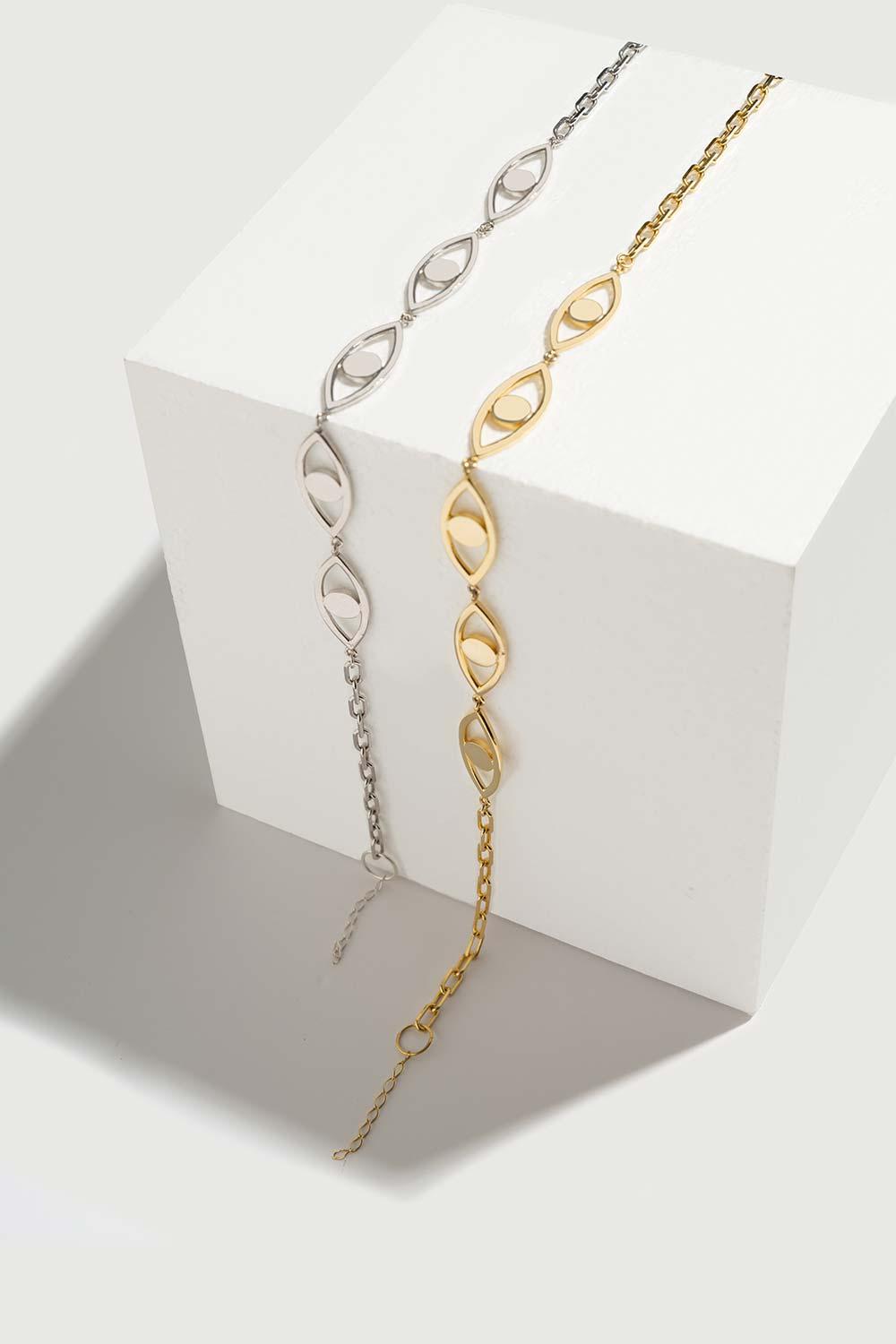 Gal İstanbul-Eye Choker Gold-Kolye-1-Milagron.com