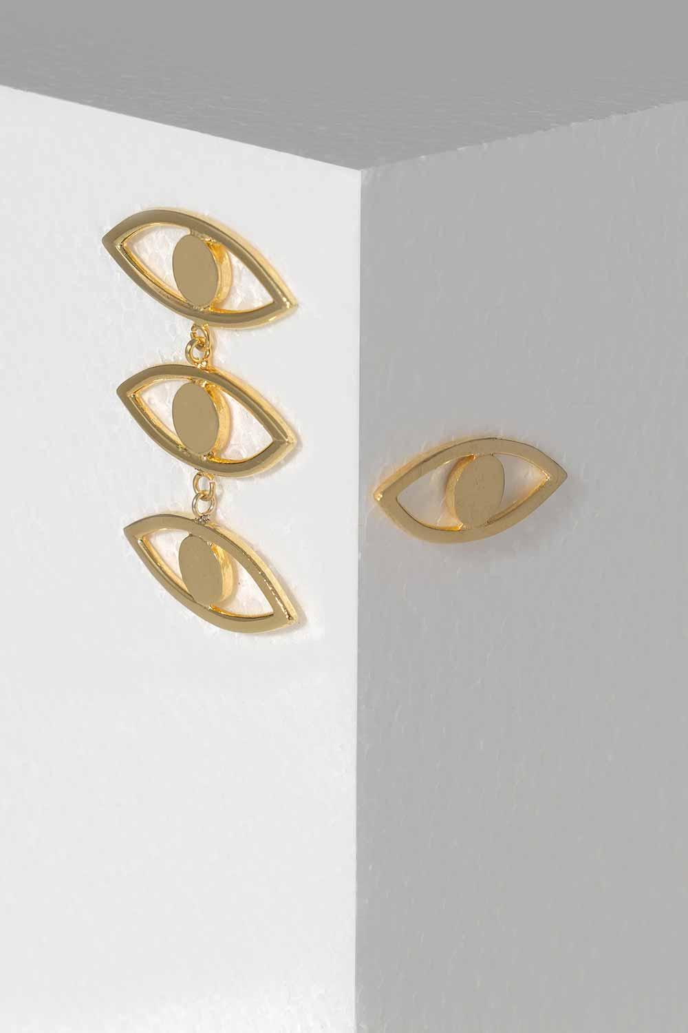 Gal İstanbul-Eye Küpe Gold-Küpe-1-Milagron.com