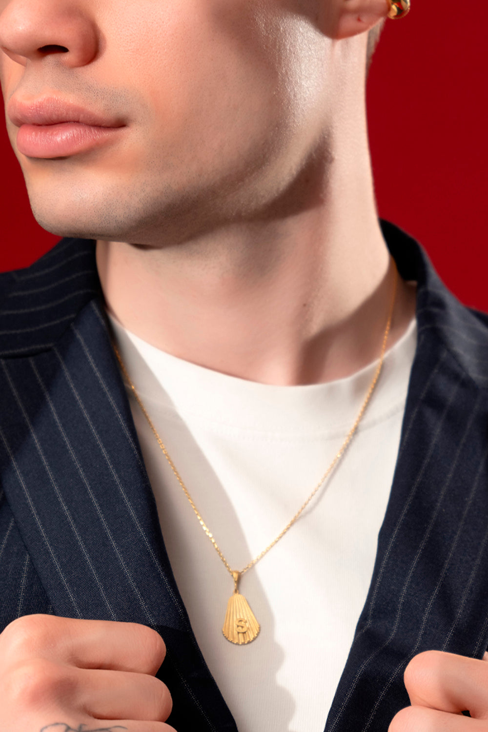 Gal İstanbul-Gâl Initial Necklace Gold-Kolye-3-Milagron.com