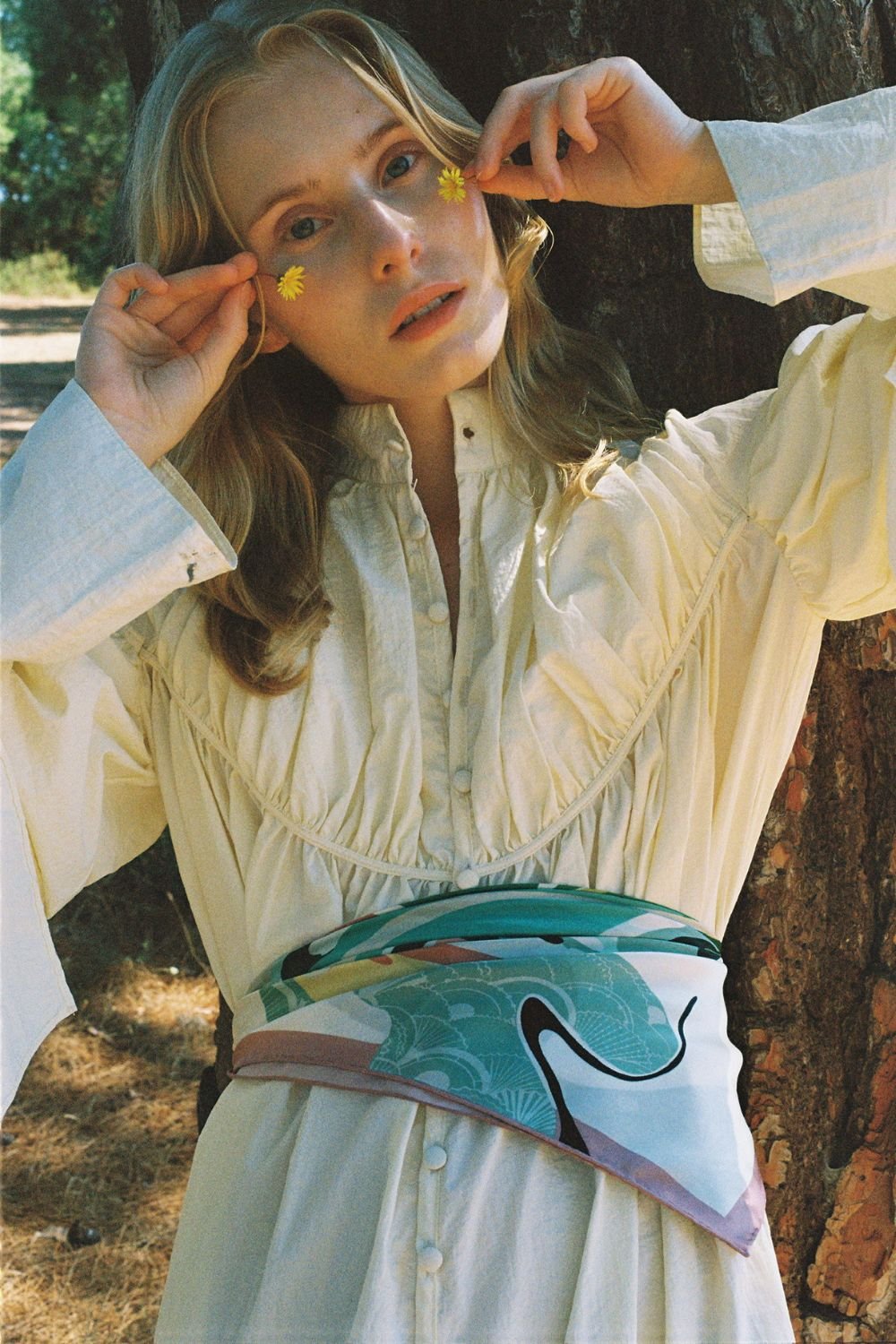 Galene Brand-Harmony Saten İpek Fular-Şal & Fular-2-Milagron.com