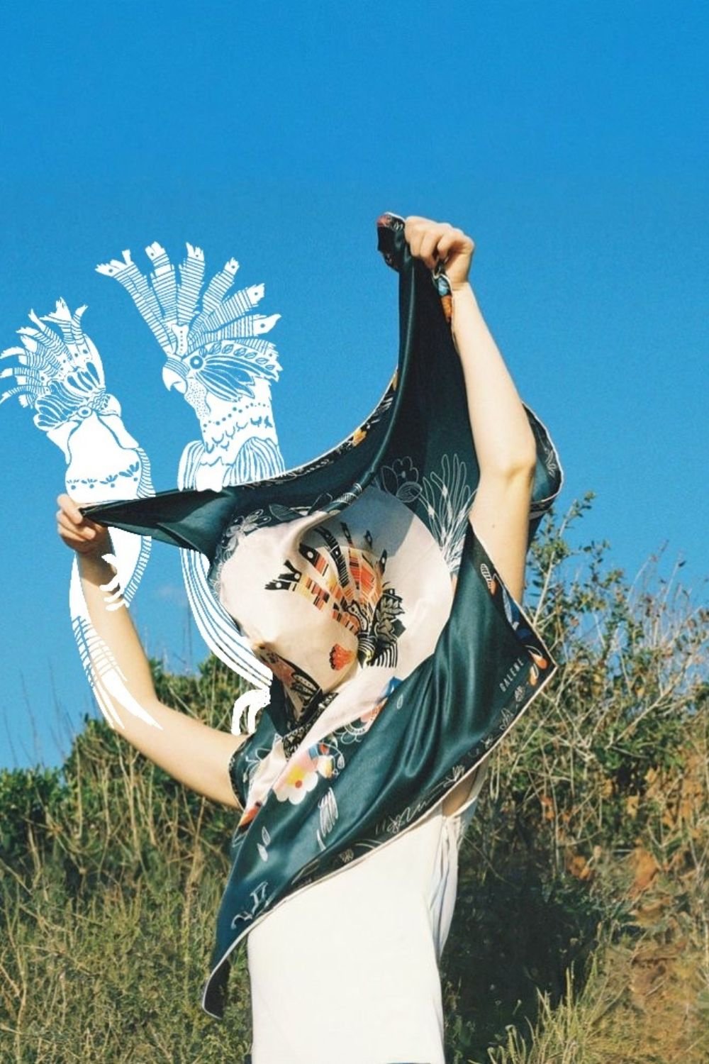 Galene Brand-Whisper Saten İpek Fular-Şal & Fular-2-Milagron.com