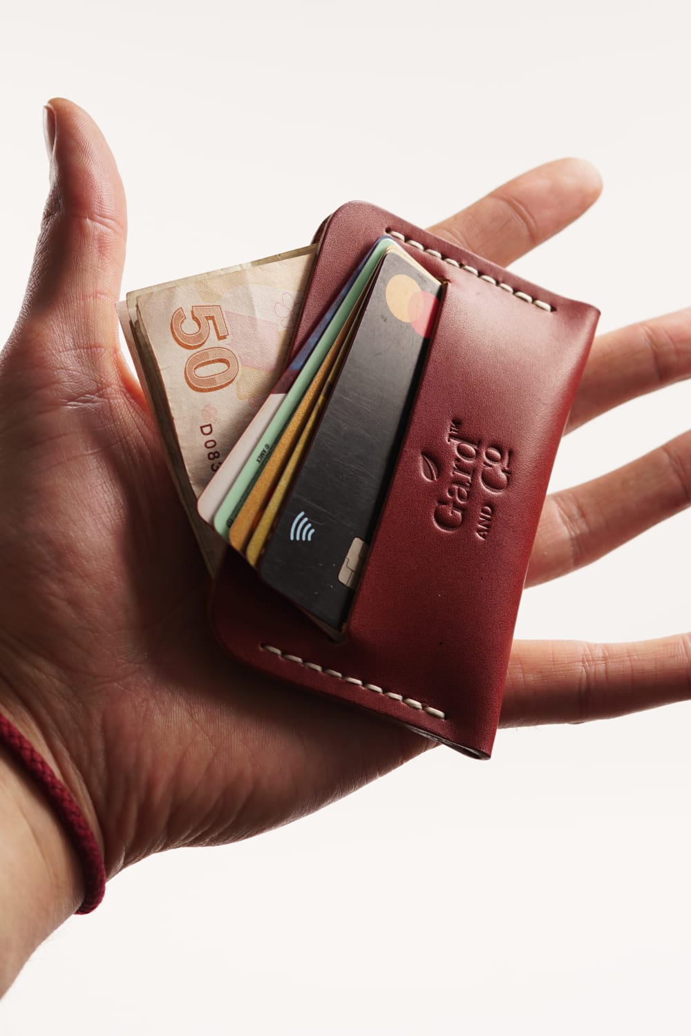 Gard And Co-Flat Deri Kartlık Bordo-Cüzdan & Kartlık-1-Milagron.com