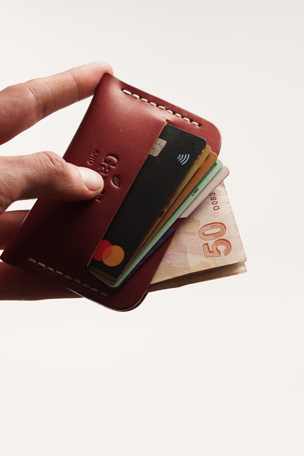 Gard And Co-Flat Deri Kartlık Bordo-Cüzdan & Kartlık-5-Milagron.com