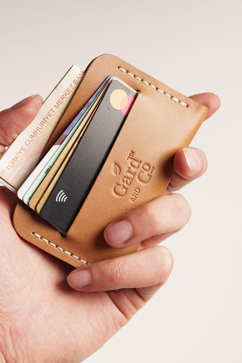 Gard And Co-Flat Deri Kartlık Hardal Sarısı-Cüzdan & Kartlık-1-Milagron.com