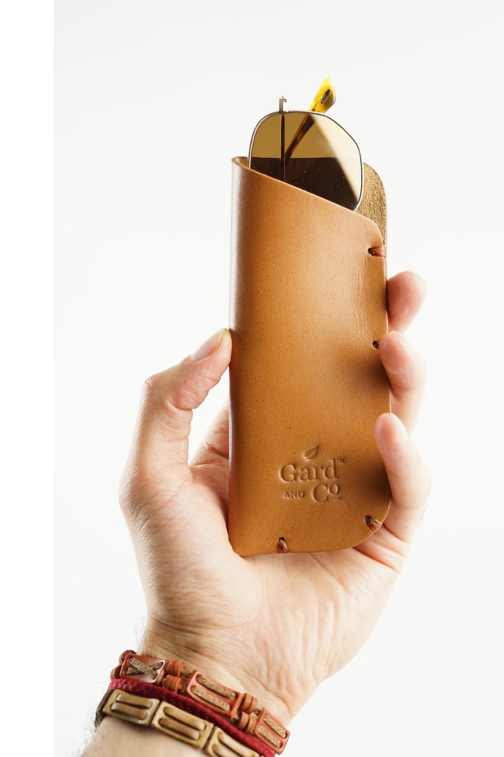 Gard And Co-G-Glass - Hakkiki Deri Hardal Gözlük Kılıfı-Gözlük Kılıfı-1-Milagron.com