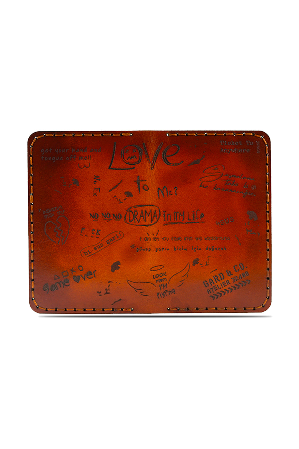 Gard And Co-Özel Tasarım Kaotik Dikey Deri Cüzdan-Cüzdan & Kartlık-1-Milagron.com