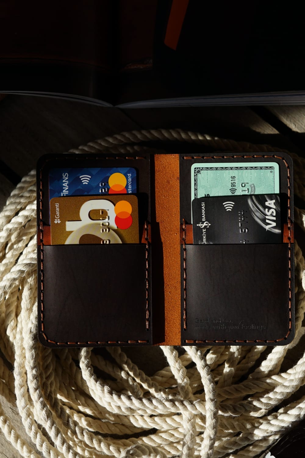 Gard And Co-Özel Tasarım Kaotik Dikey Deri Cüzdan-Cüzdan & Kartlık-2-Milagron.com