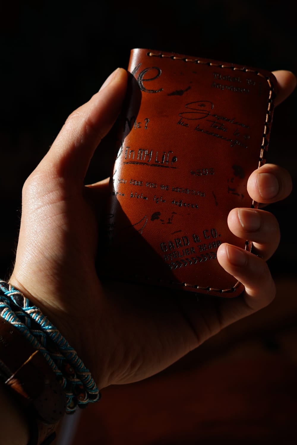 Gard And Co-Özel Tasarım Kaotik Dikey Deri Cüzdan-Cüzdan & Kartlık-3-Milagron.com