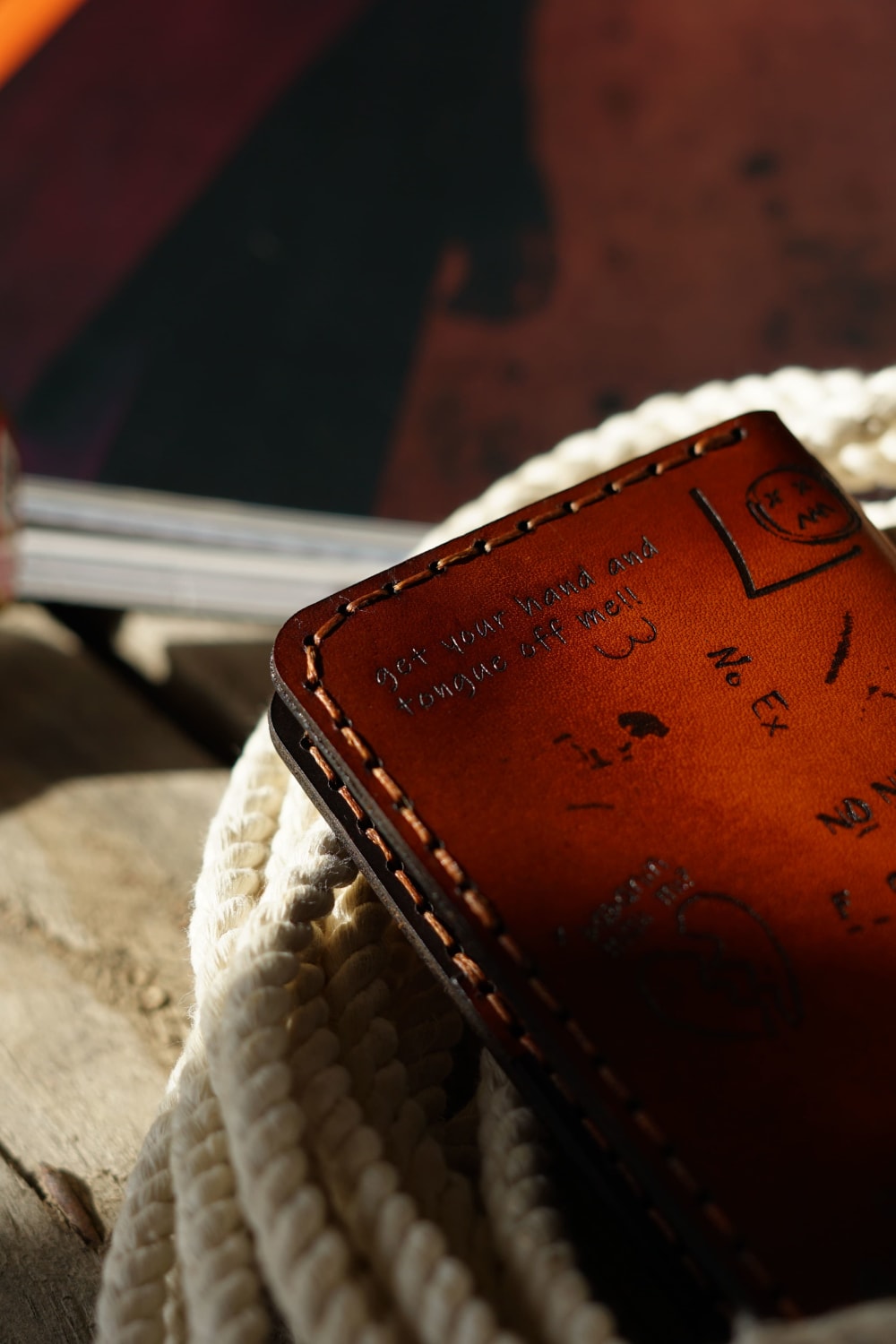 Gard And Co-Özel Tasarım Kaotik Dikey Deri Cüzdan-Cüzdan & Kartlık-4-Milagron.com