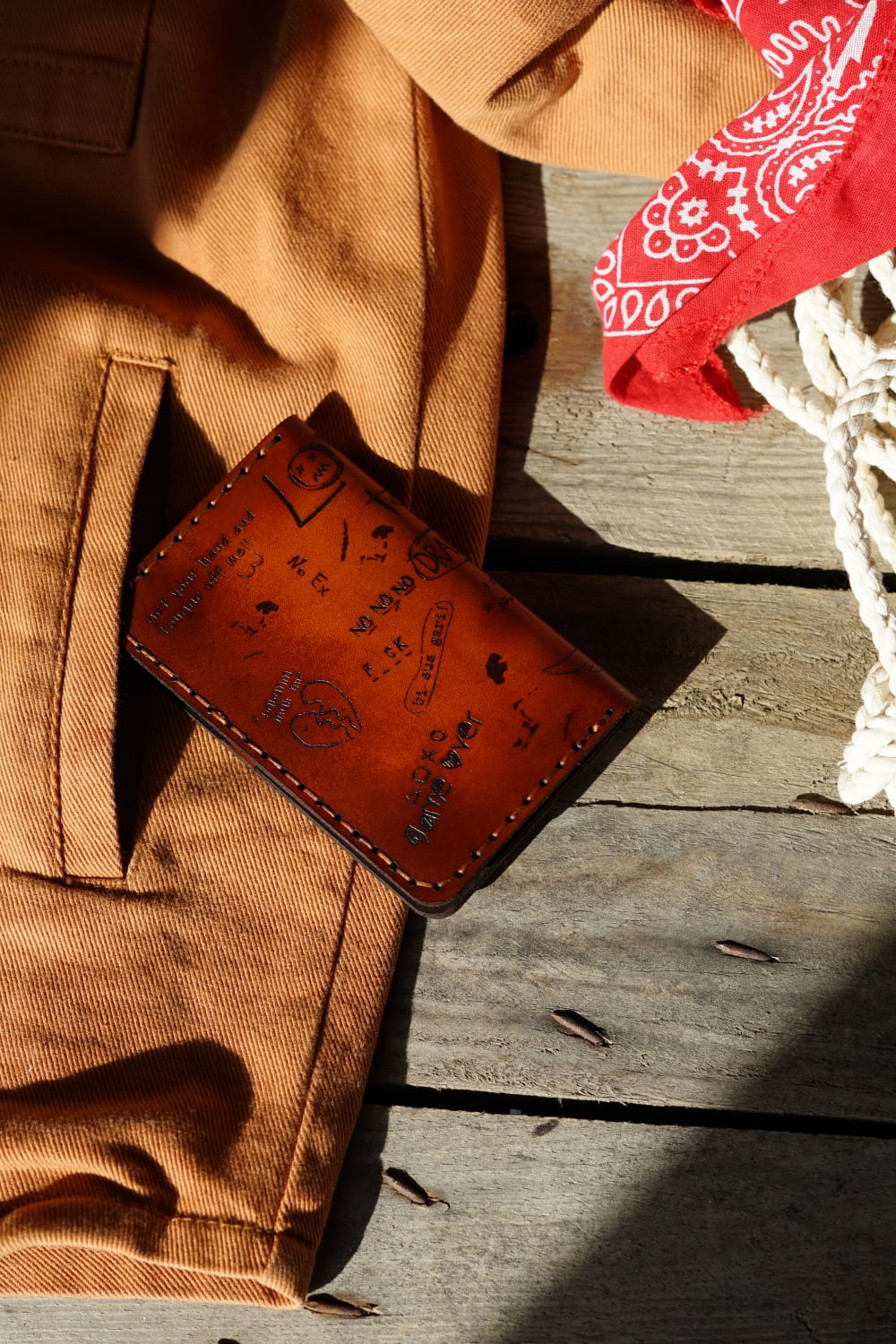 Gard And Co-Özel Tasarım Kaotik Dikey Deri Cüzdan-Cüzdan & Kartlık-6-Milagron.com