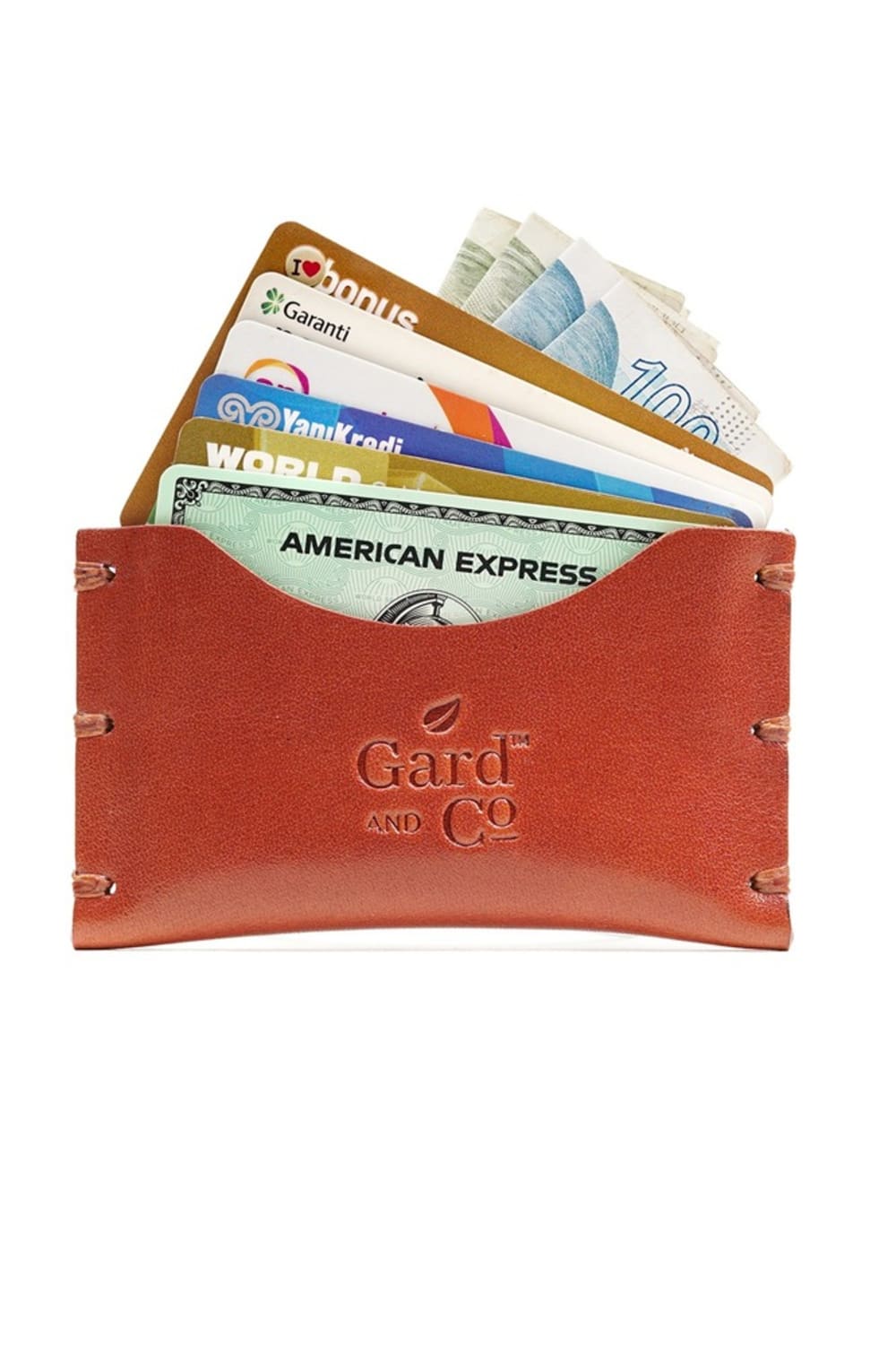 Gard And Co-Thin Oval Wallet / Hakiki Deri El Yapımı İnce Taba Kartlık (Unisex)-Kartvizitlik-3-Milagron.com