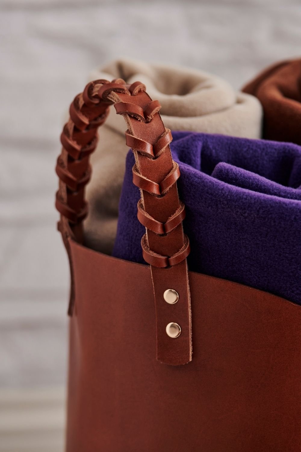 Gardin Leather-Dekoratif Sepet-Bardak-2-Milagron.com