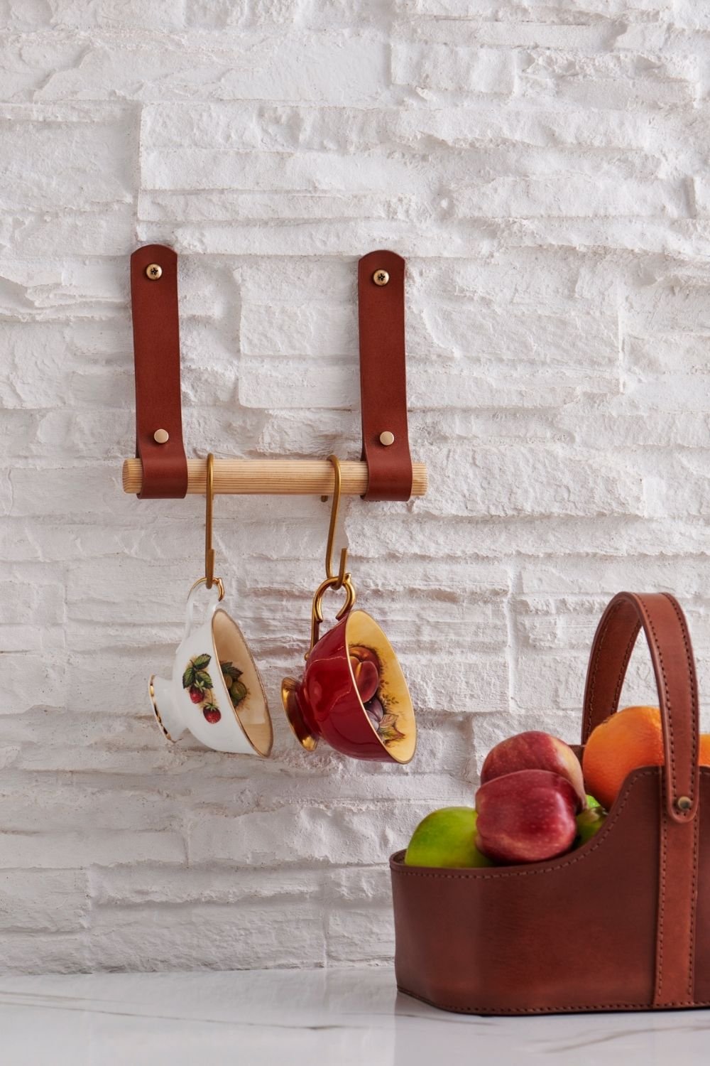 Gardin Leather-Deri Dekoratif Fincan Askısı-Askılık-1-Milagron.com