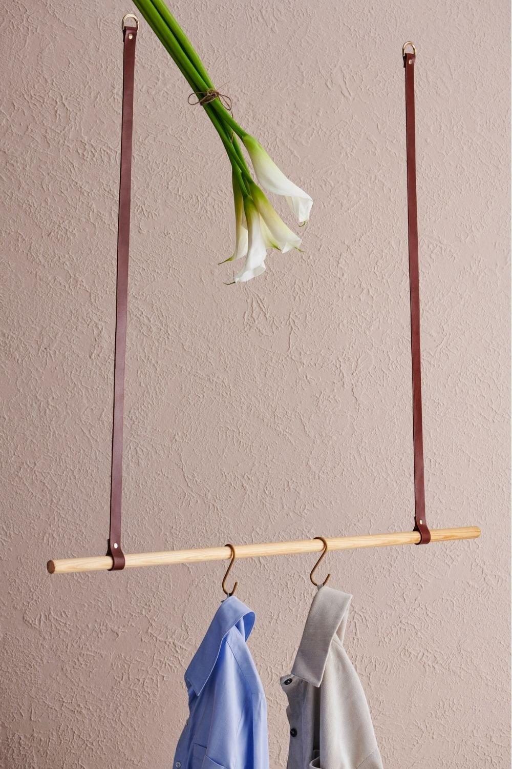 Gardin Leather-Deri Kıyafet Askısı-Askılık-1-Milagron.com