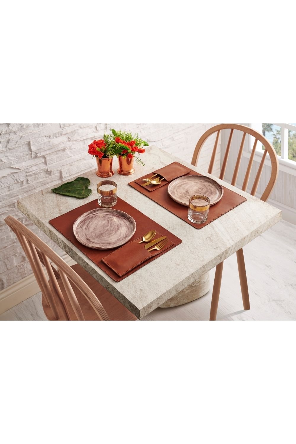 Gardin Leather-Gerçek Deri Kaşıklık-Sunum Aksesuarları-2-Milagron.com