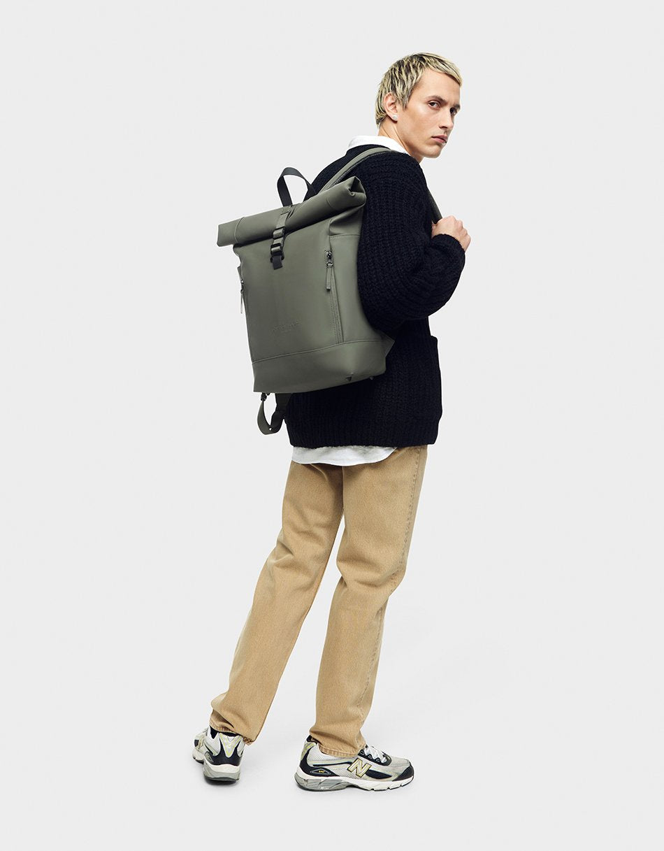Gaston Luga-Gaston Luga Rullen 13'' Sırt çantası Olive-Sırt Çantası-3-Milagron.com