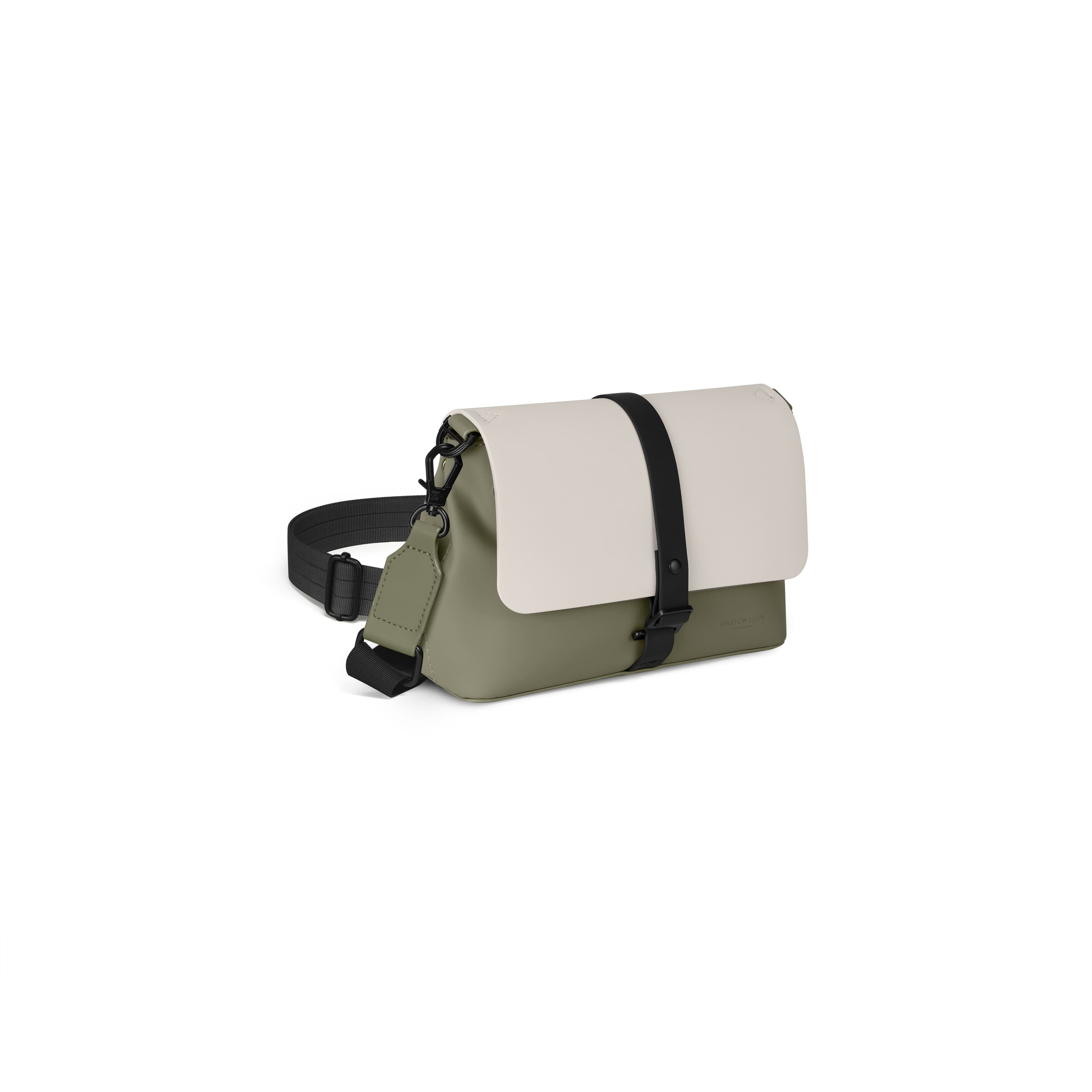 Gaston Luga-Gaston Luga Spläsh Crossbody Bag Cloud Cream / Sage-El Çantası-1-Milagron.com