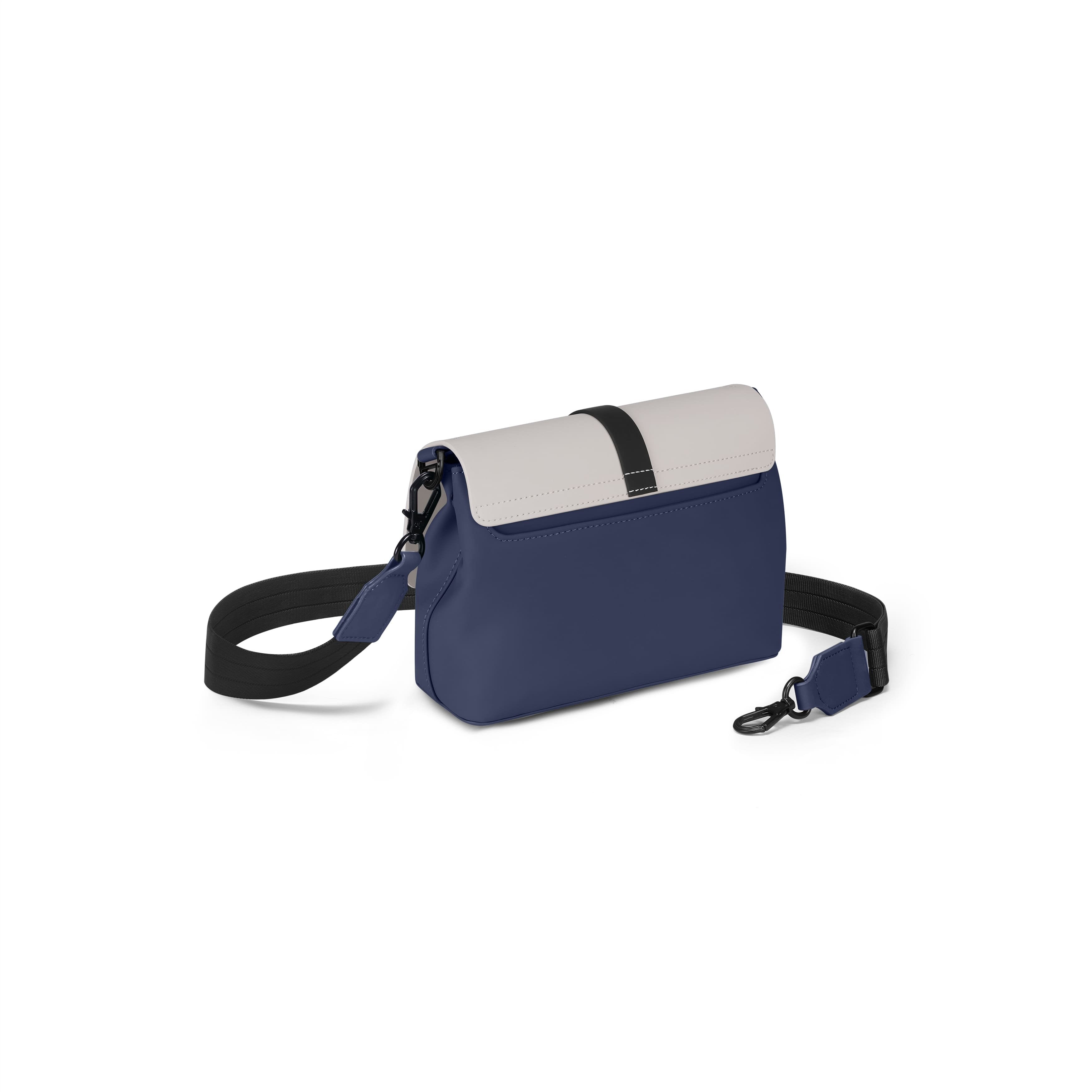 Gaston Luga-Gaston Luga Spläsh Crossbody Bag Dark Blue / Taupe-El Çantası-3-Milagron.com