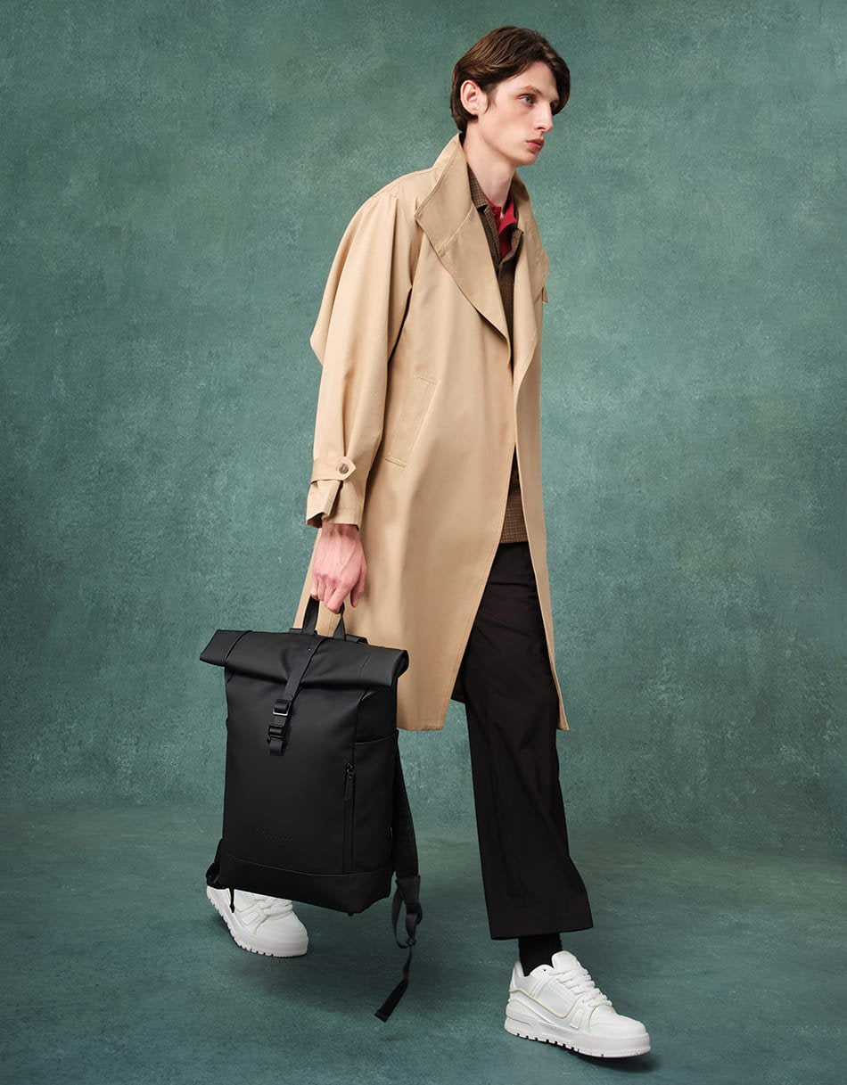 Gaston Luga-Gaston Luga Spläsh Rolltop 16" Sırt çantası Black-Sırt Çantası-8-Milagron.com