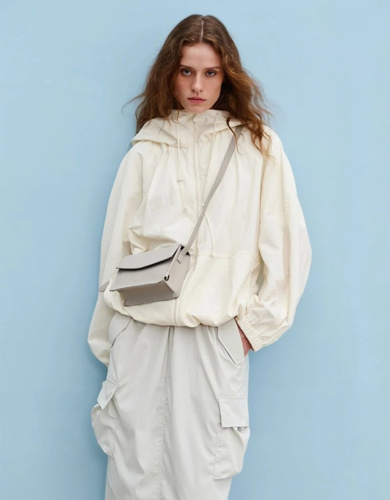 Gaston Luga Splash Pıx Crossbody Çanta - Taupe