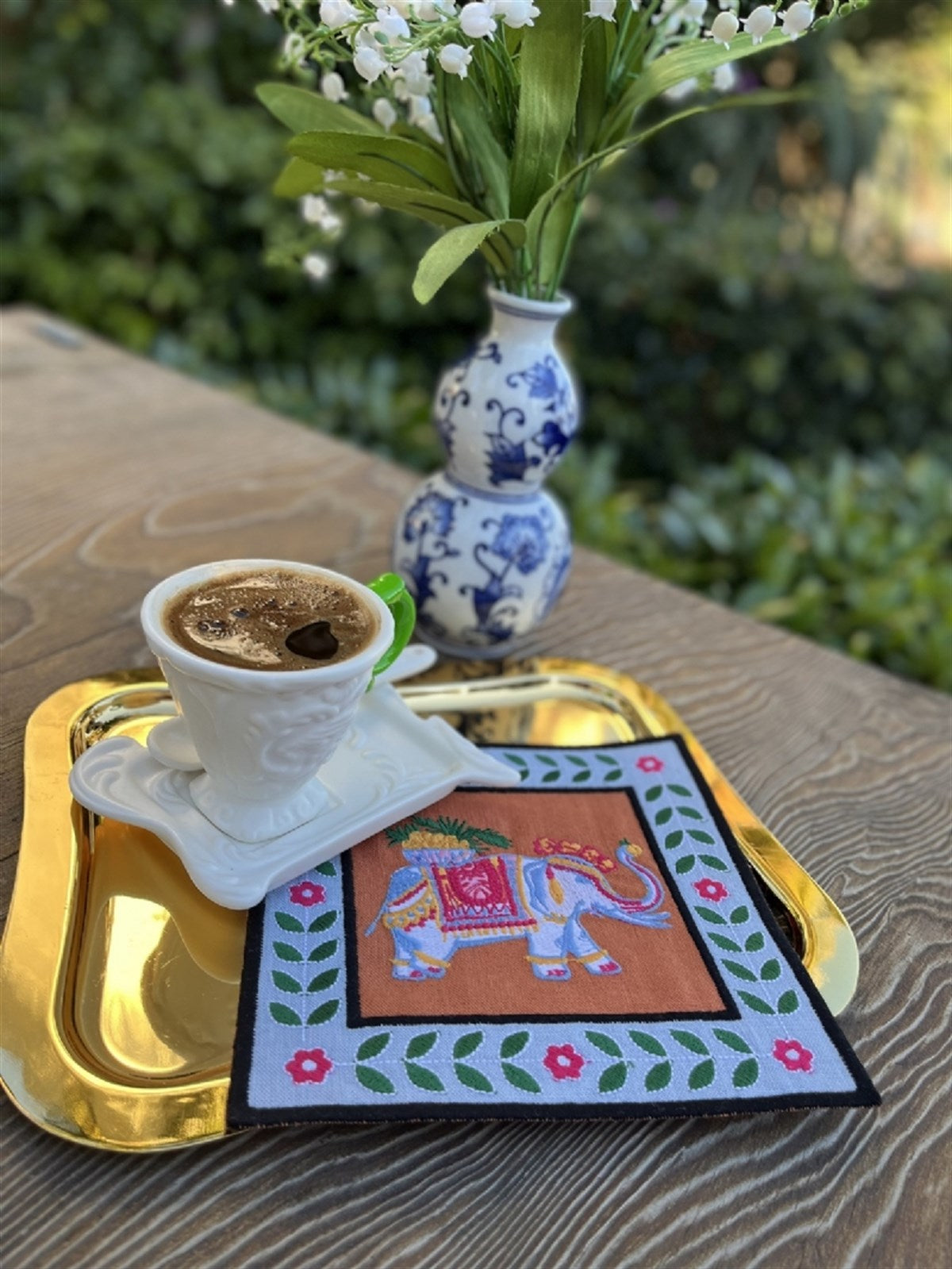 Dekoratif Fil Desenli Kokteyl Peçete