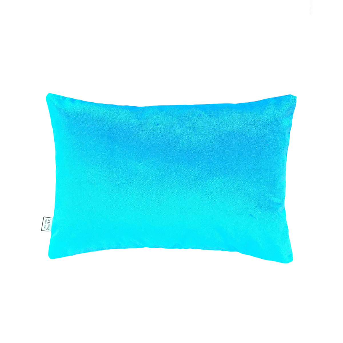 Dekoratif Pullu Göz Desenli Aqua Marin Kadife Kırlent Kılıfı ( 35 cm x 50 cm )