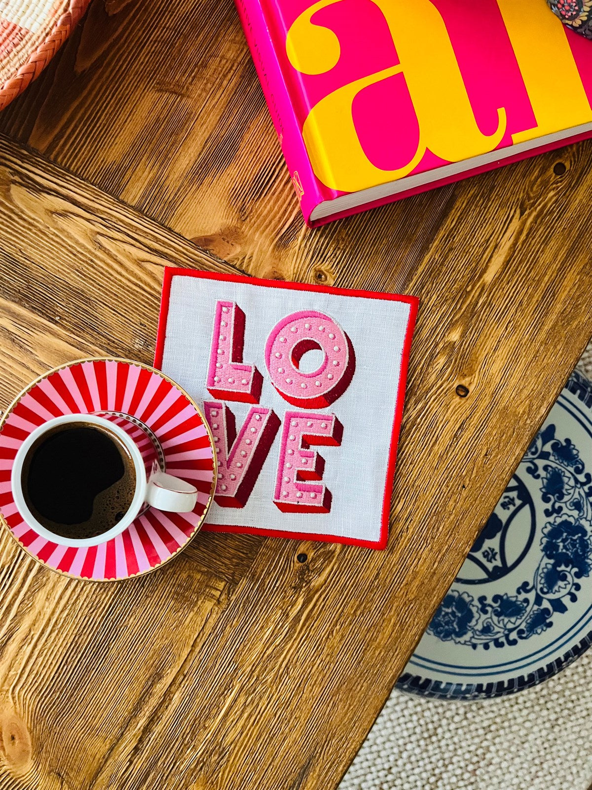 Love Desenli Kokteyl Peçete - ( 1 Adet )