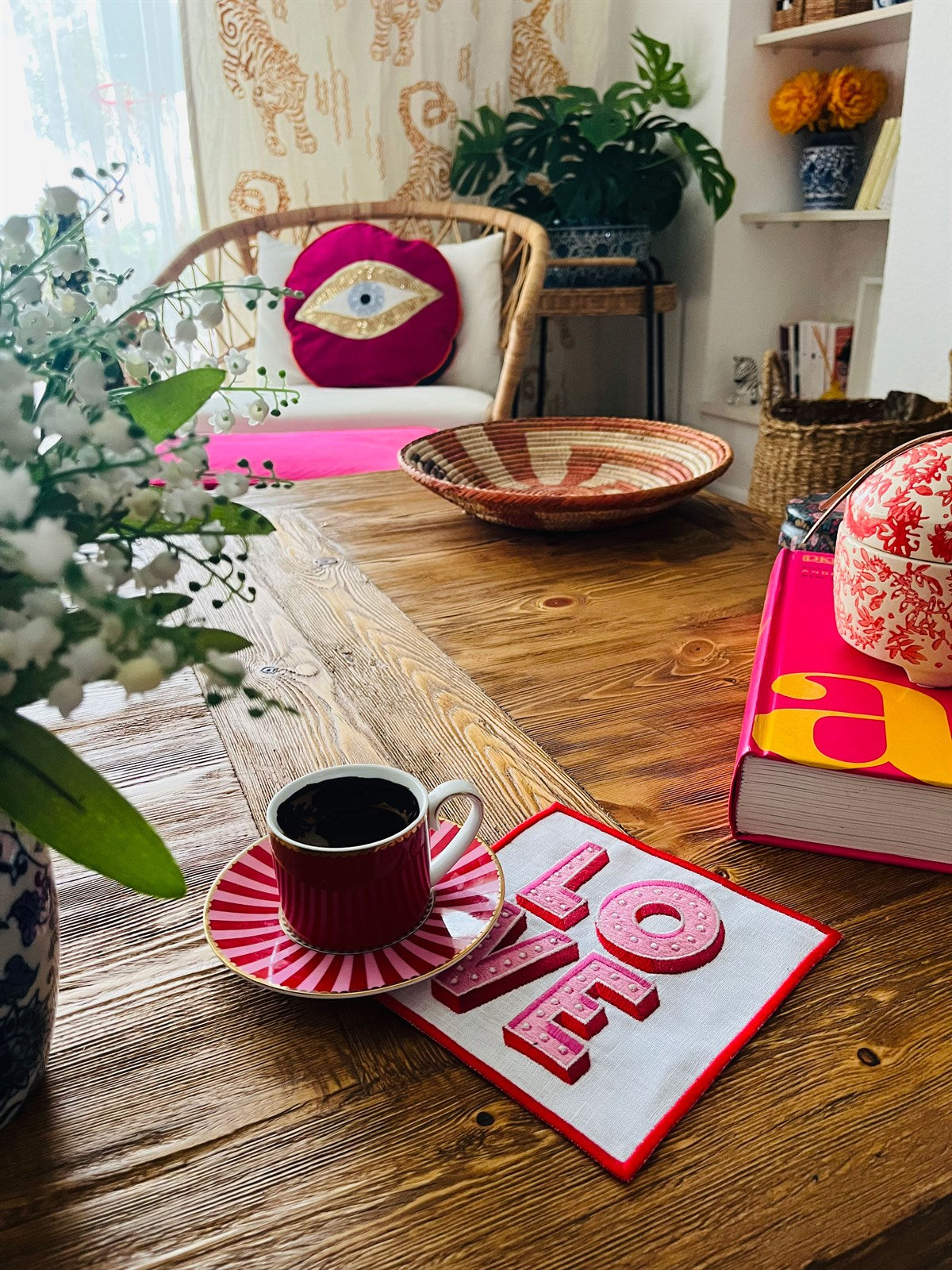 Love Desenli Kokteyl Peçete - ( 1 Adet )