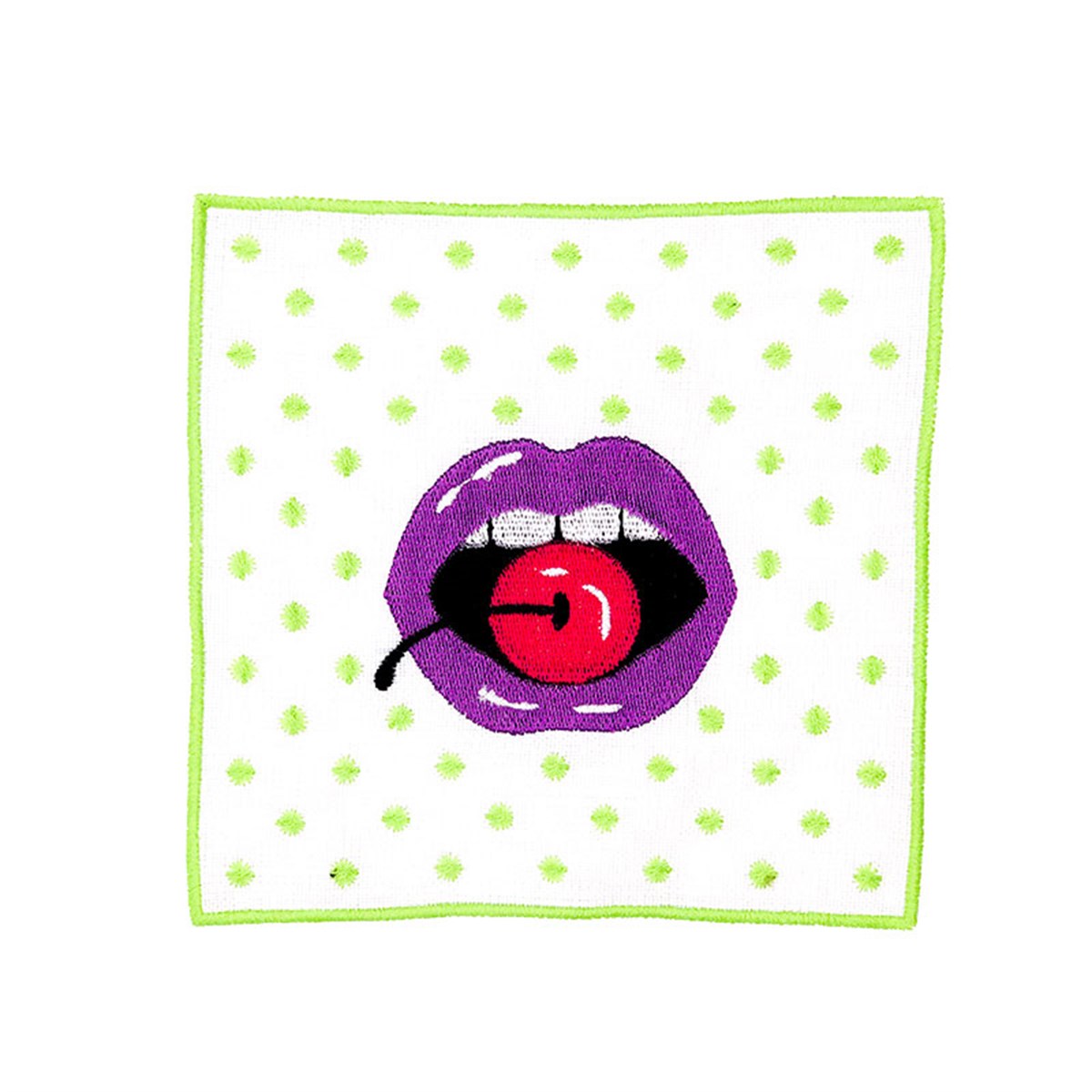 Pop Art Lips Dudak Desenli Vintage Kokteyl Peçeteler - 4 Adet