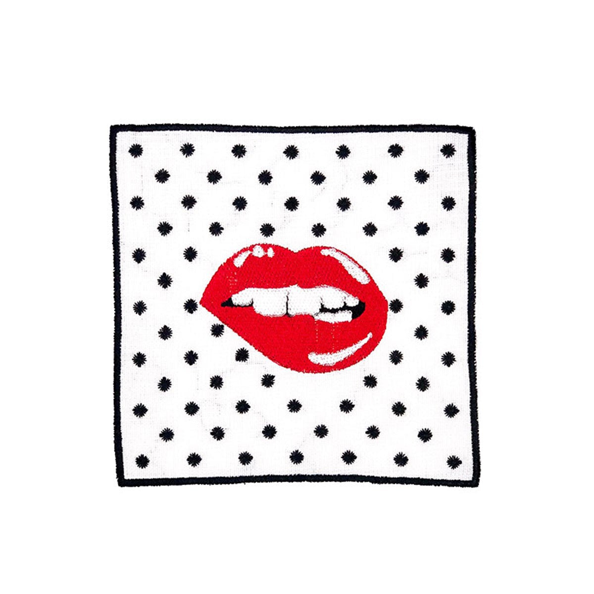Pop Art Lips Dudak Desenli Vintage Kokteyl Peçeteler - 4 Adet