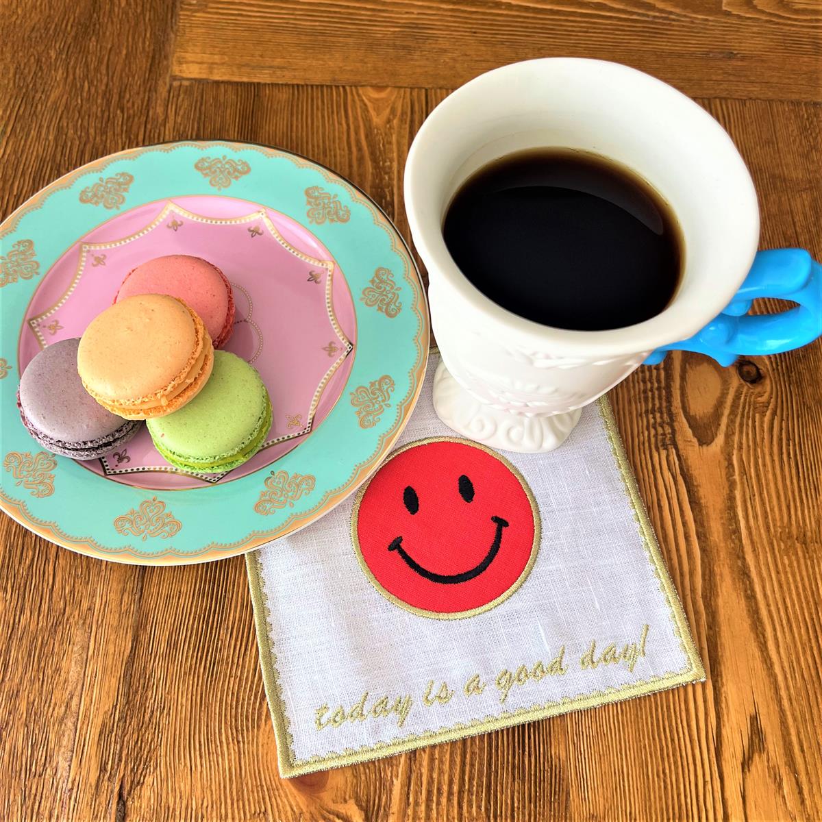 Smile Desenli Pembe Kokteyl Peçete ( 1 Adet )