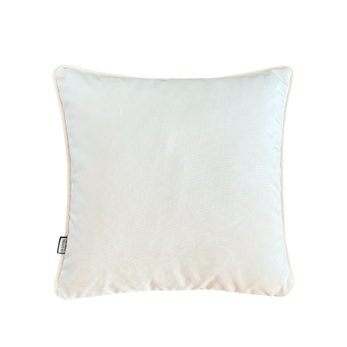 Yılbaşı Temalı Krem Kadife Kırlent Kılıfı 45 x 45