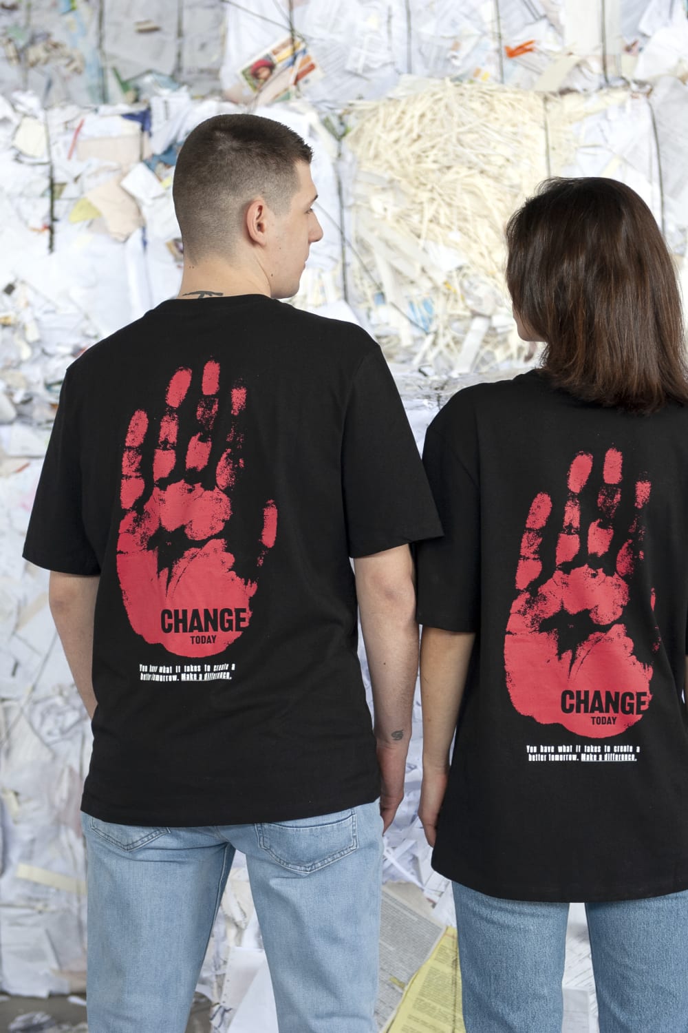 Generation Oz-Make A Change Black And Red T-shirt-T-Shirts-4-Milagron.com