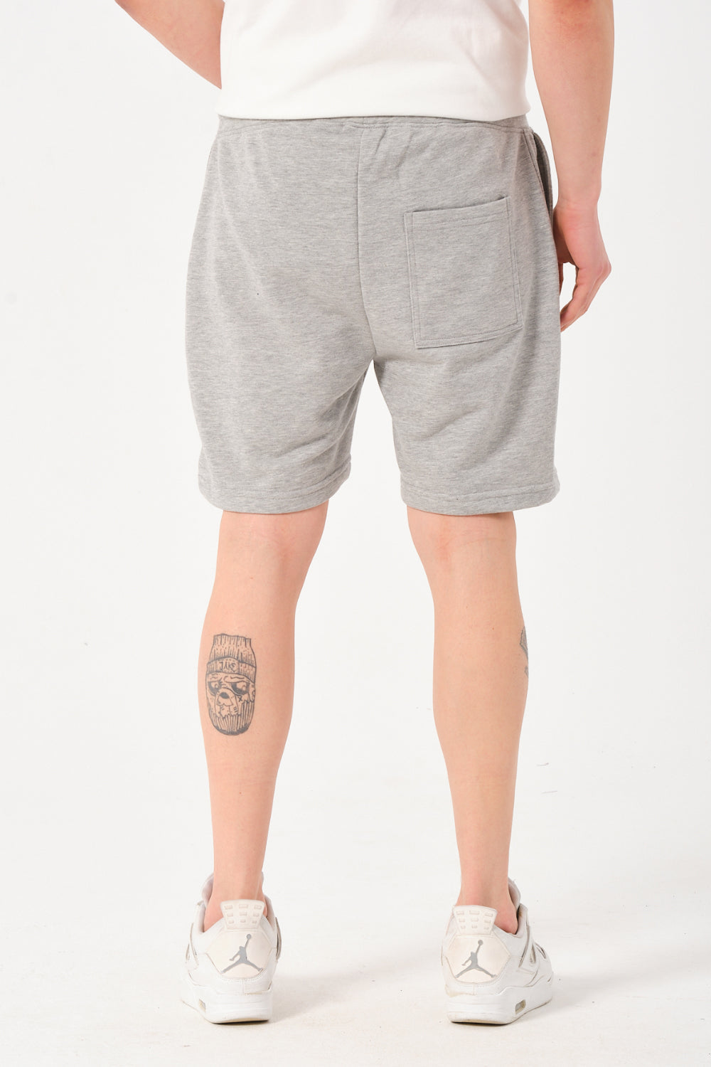Gennaro-Basic Sweat Short - Gri-Şort-2-Milagron.com