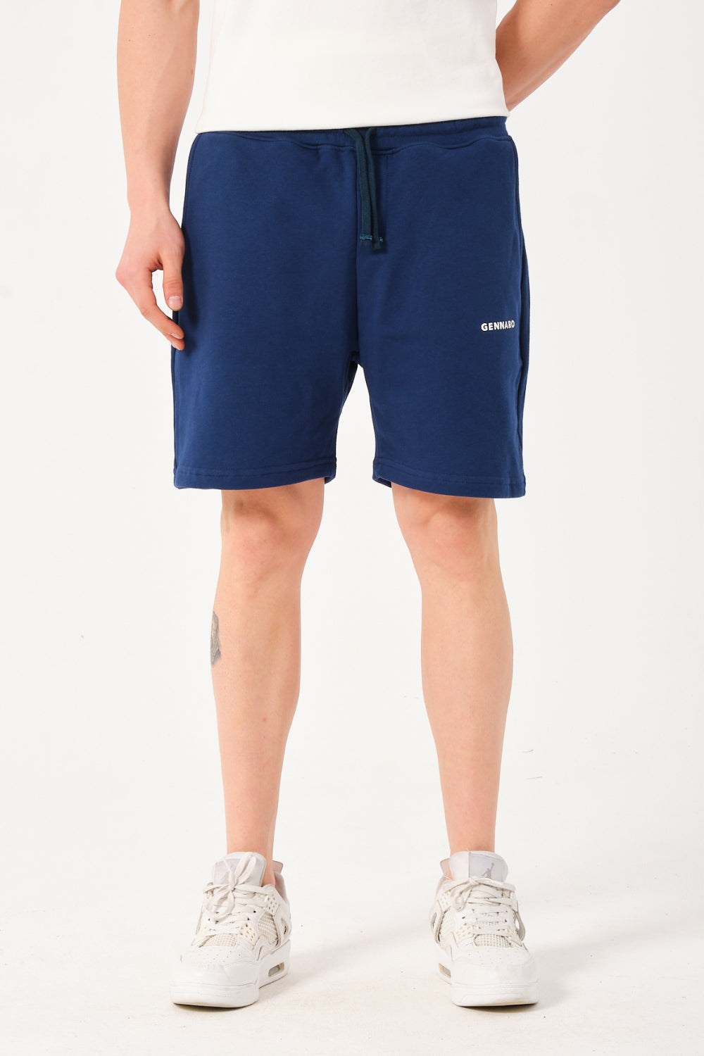 Gennaro-Basic Sweat Short Lacivert-Şort-2-Milagron.com