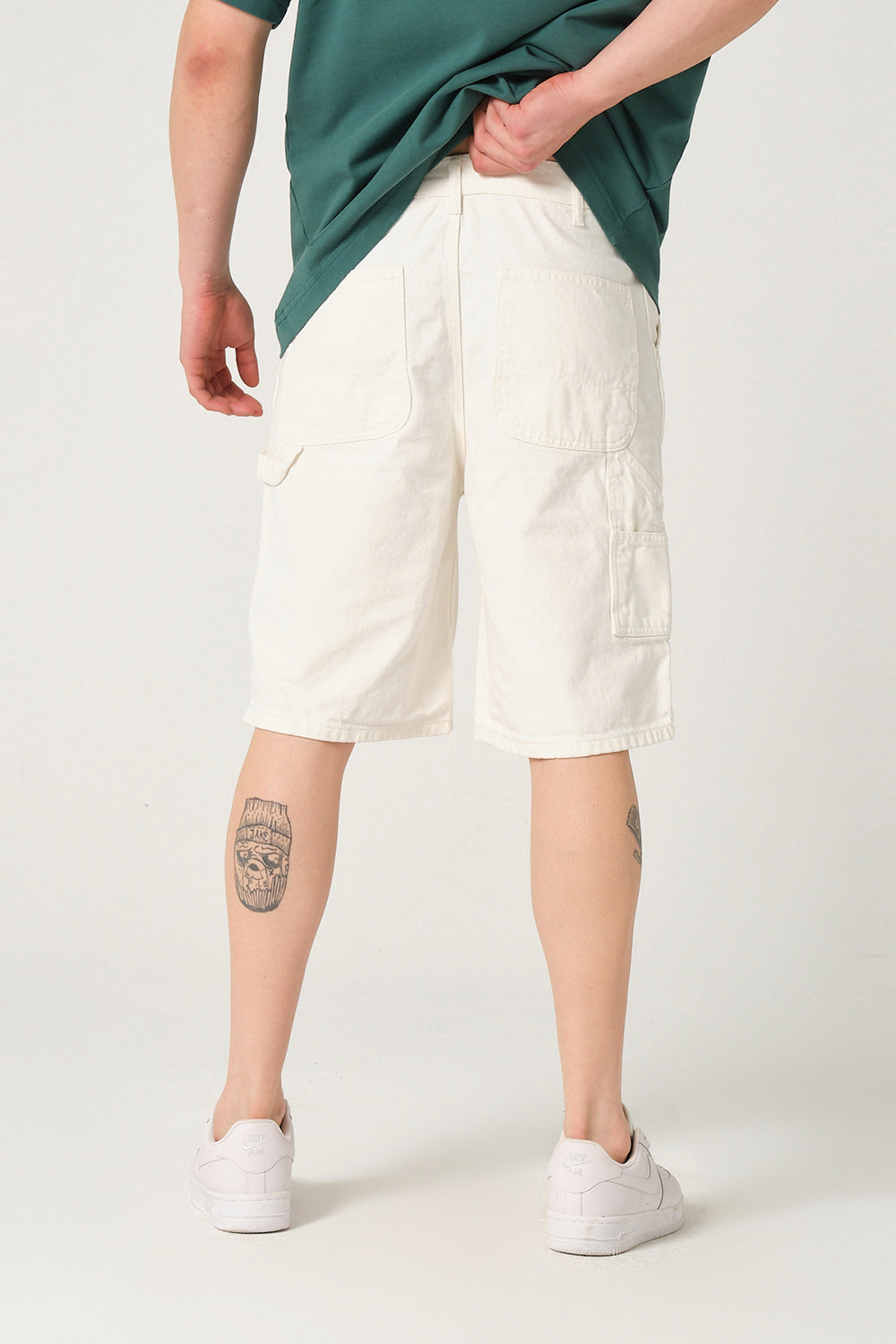 Gennaro-Carpeneter Shorts - Beyaz-Şort-2-Milagron.com