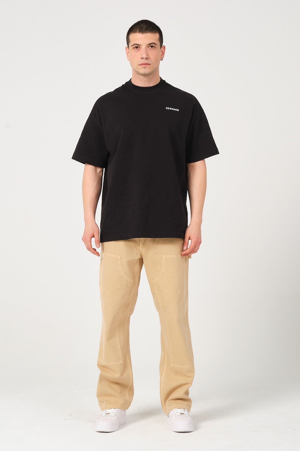 Gennaro-Carpenter Pants - Camel-Kot Pantolon-1-Milagron.com