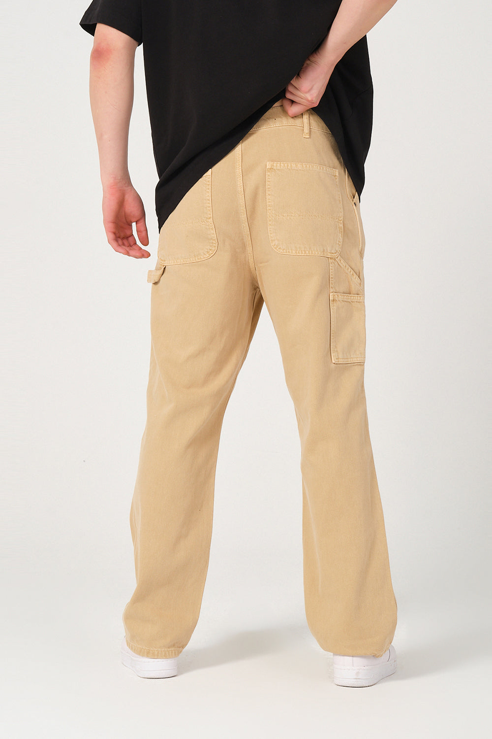 Gennaro-Carpenter Pants - Camel-Kot Pantolon-4-Milagron.com