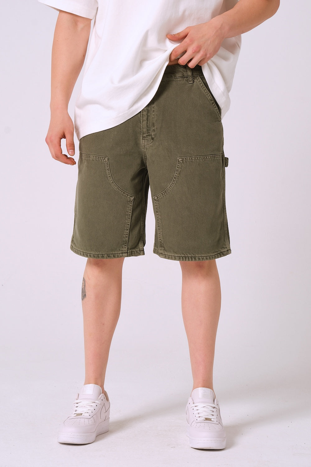 Gennaro-Carpenter Shorts - Haki-Şort-1-Milagron.com