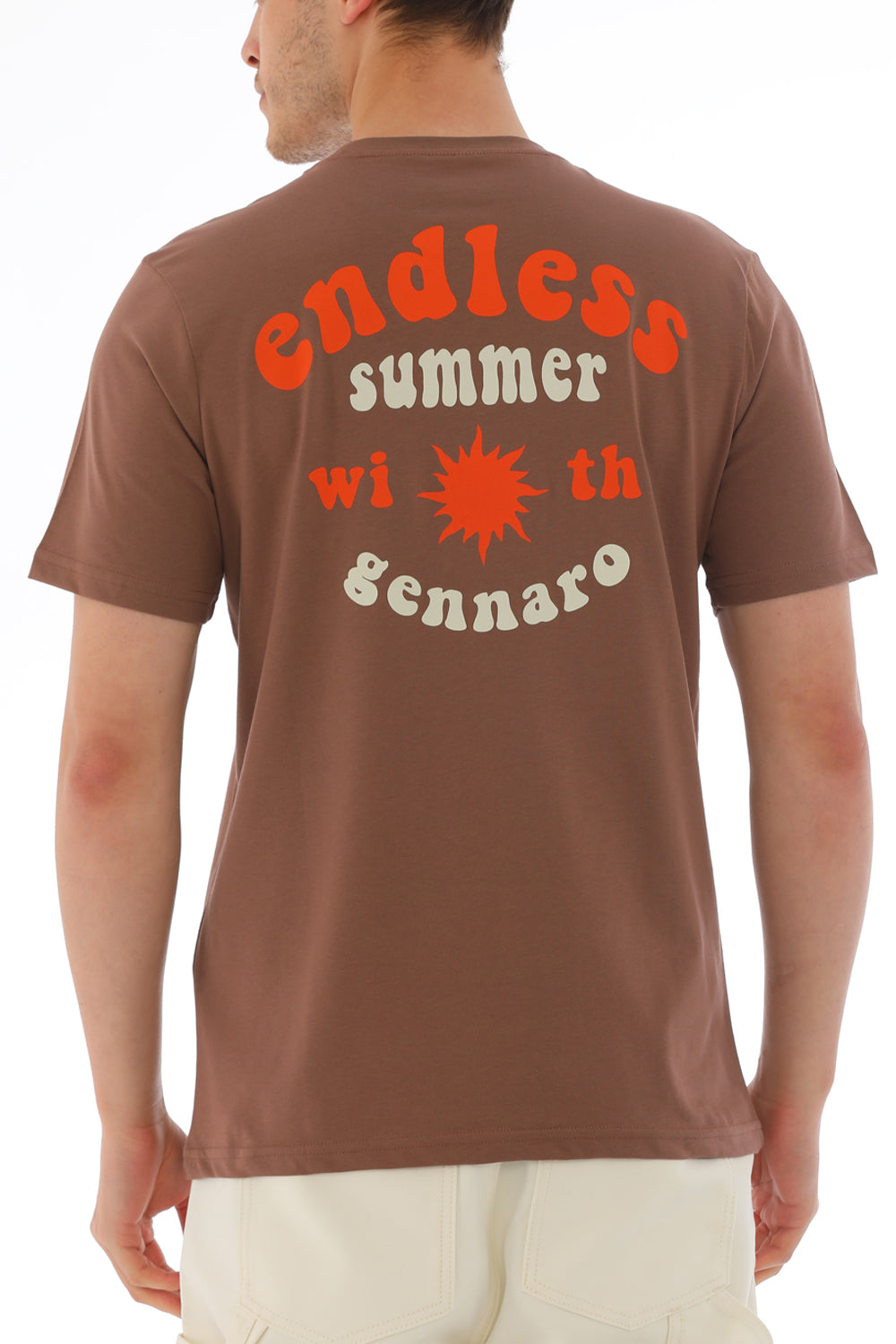Gennaro-Endless Summer T-shirt - Kahve-T-Shirts-3-Milagron.com