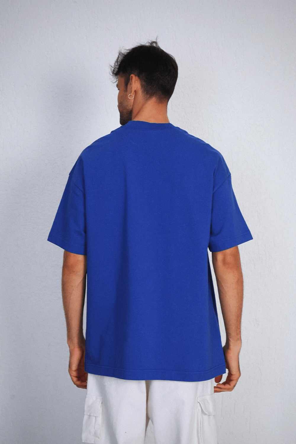 Gennaro-Heavyweight Oversize T-shirt - Mavi-T-Shirts-4-Milagron.com