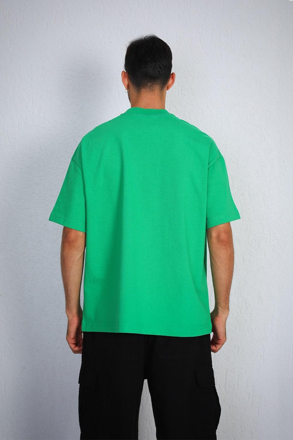 Gennaro-Heavyweight Oversize T-shirt - Yeşil-T-Shirts-2-Milagron.com