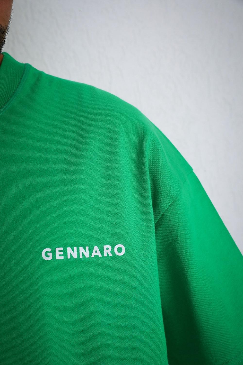Gennaro-Heavyweight Oversize T-shirt - Yeşil-T-Shirts-3-Milagron.com