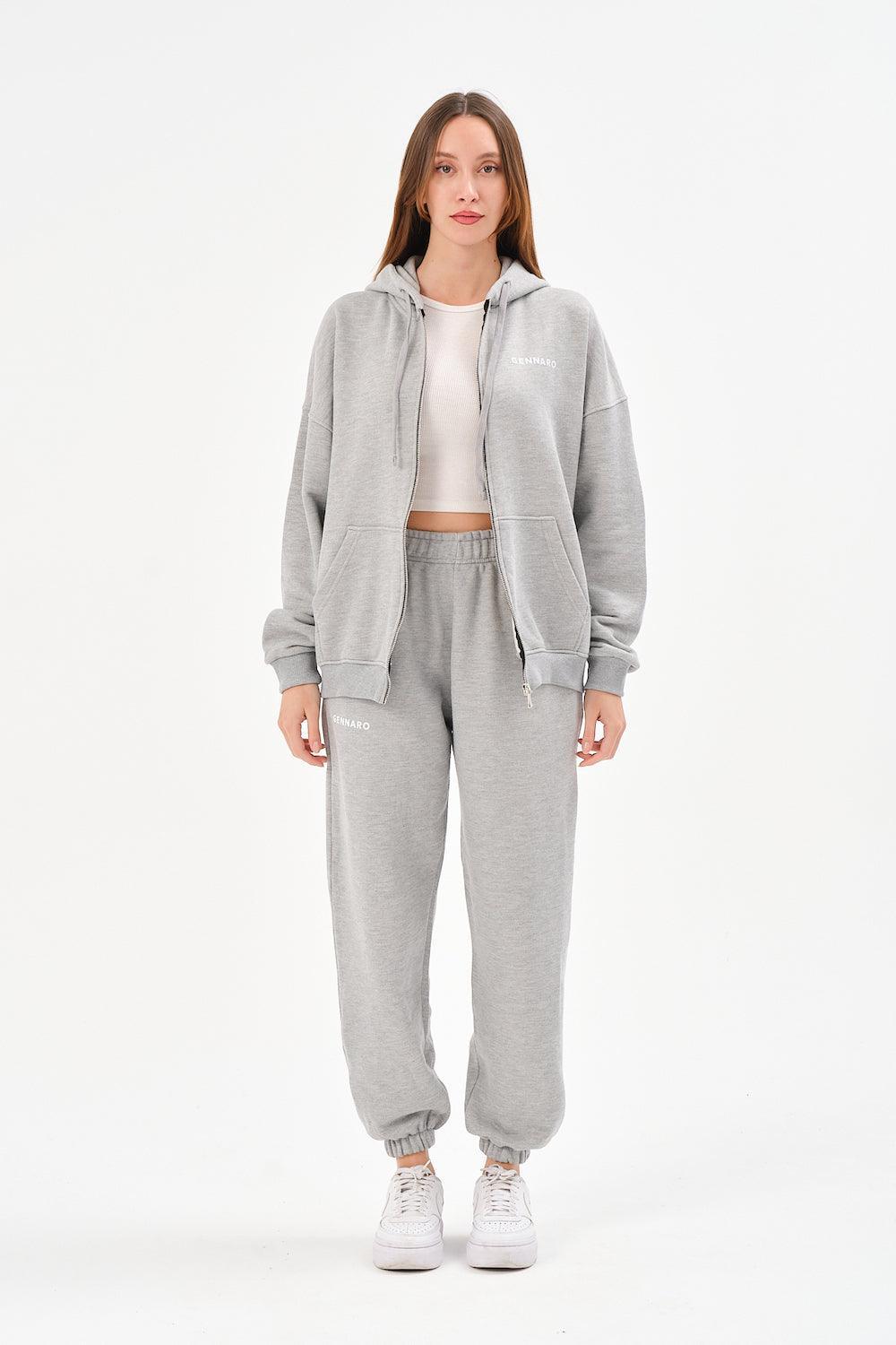 Gennaro-Oversize Jogger - Gri-Eşofman-1-Milagron.com