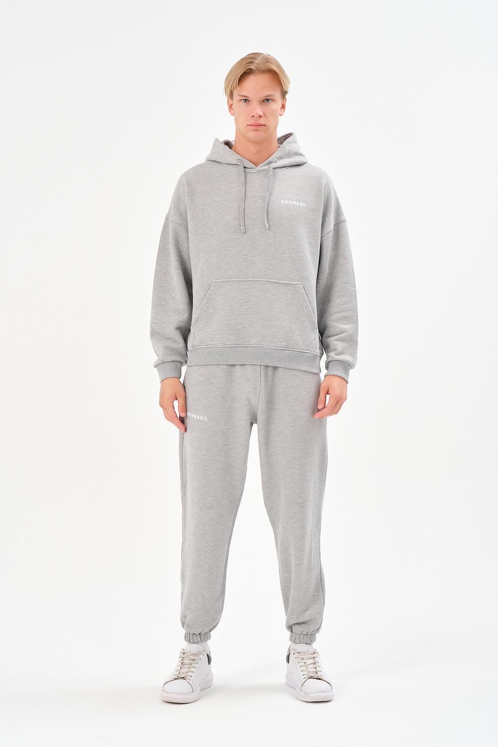 Gennaro-Oversize Jogger - Gri-Eşofman-1-Milagron.com