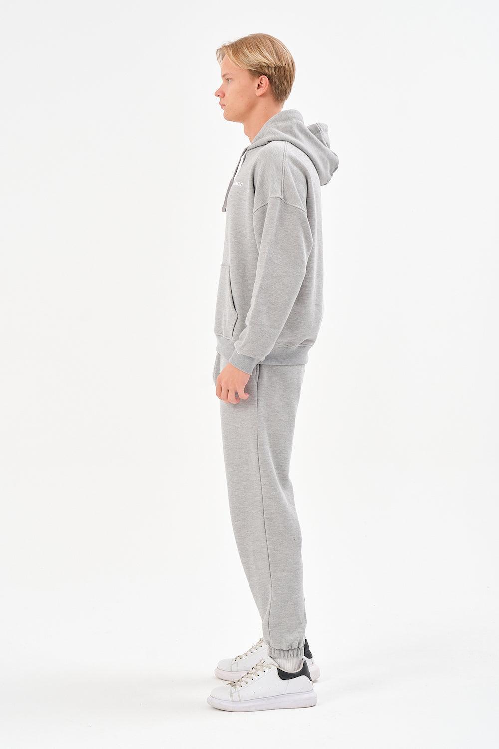 Gennaro-Oversize Jogger - Gri-Eşofman-2-Milagron.com