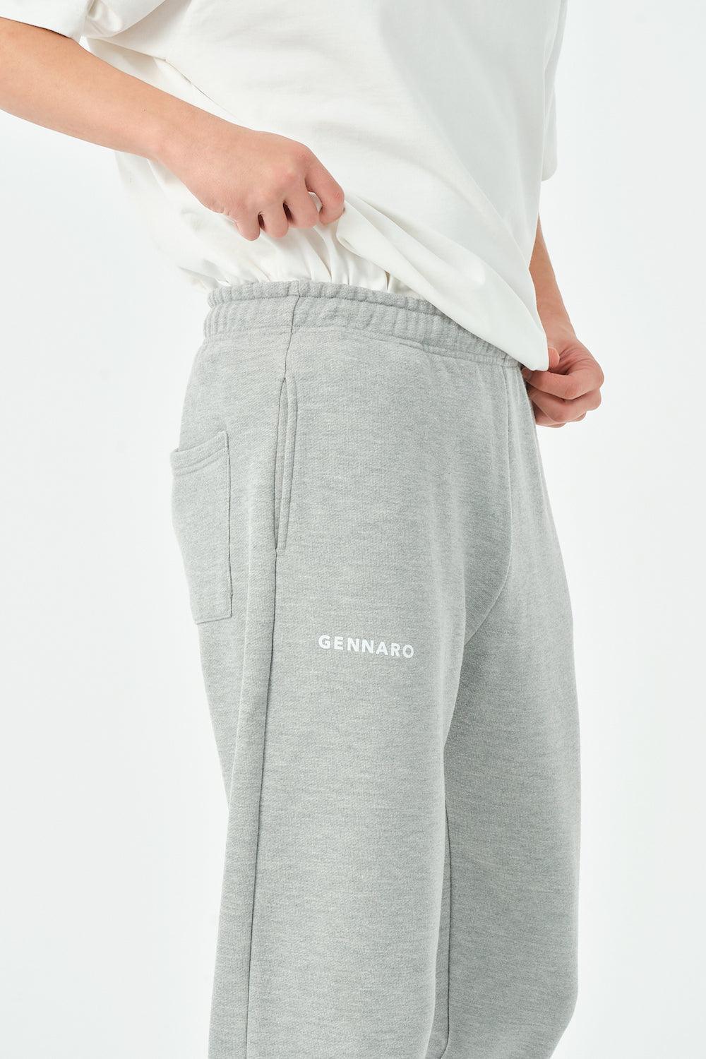Gennaro-Oversize Jogger - Gri-Eşofman-4-Milagron.com