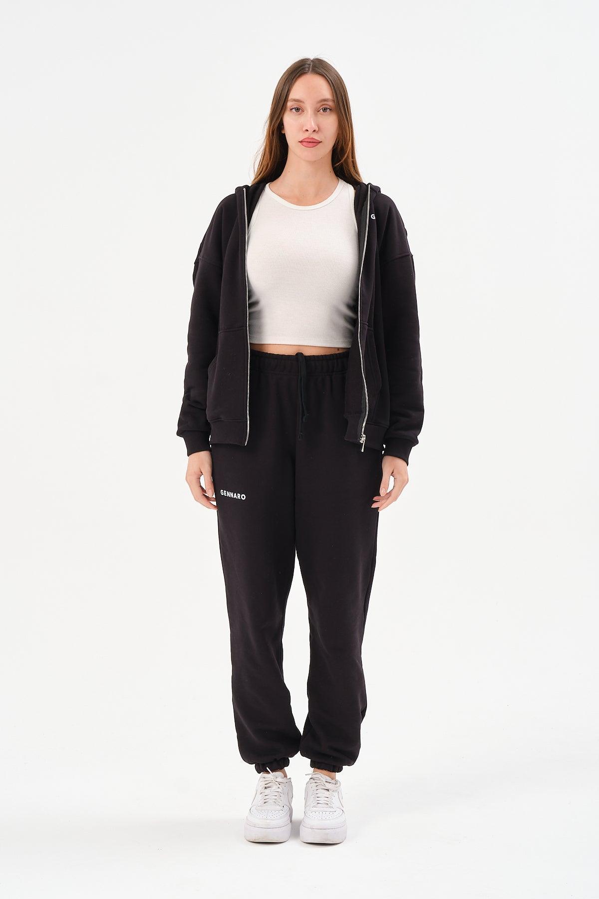 Gennaro-Oversize Jogger - Siyah-Eşofman-1-Milagron.com