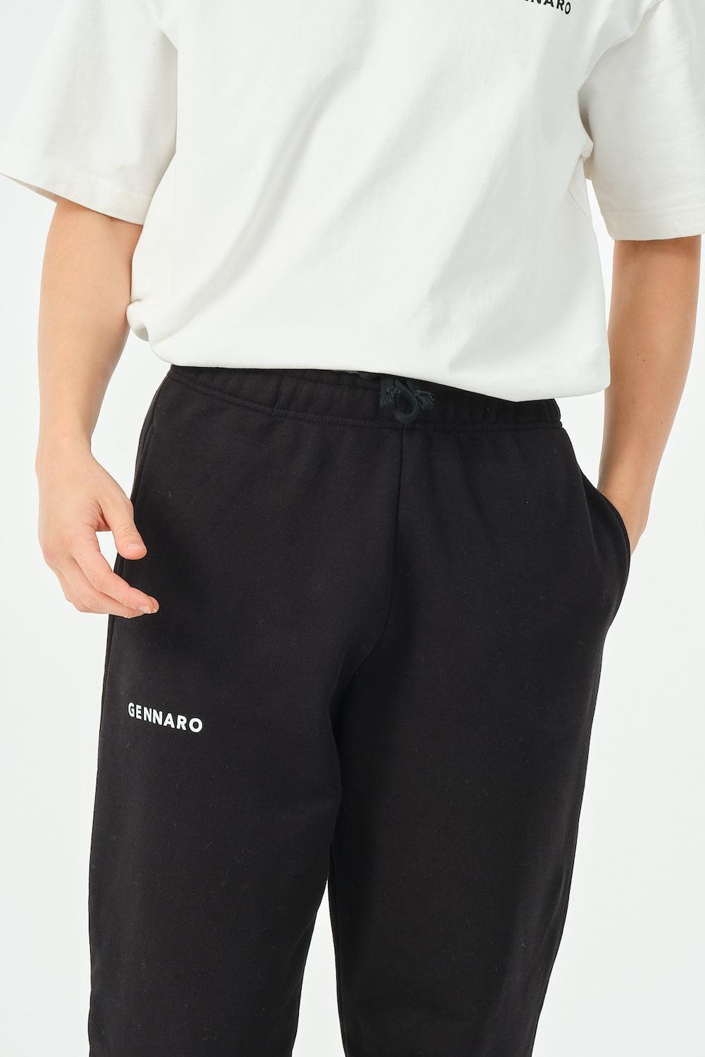 Gennaro-Oversize Jogger - Siyah-Eşofman-3-Milagron.com